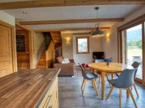 Duplex 2 chambres avec grande terrasse, animaux acceptés, à Samoëns - FR-1-642-77